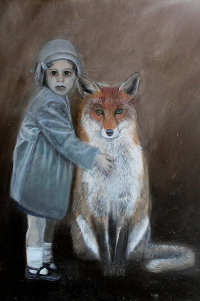 Me and Mr Fox 80 x 80 cm(Sold)
